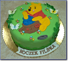 TD 004 Tort dziecięcy Miś Puchatek