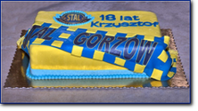 TO 013 Tort okolicznościowy prostokątny Stal Gorzów mały